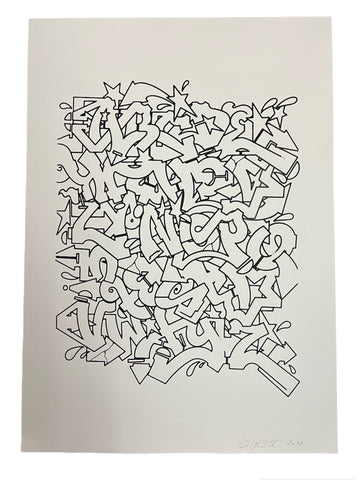 Rusto Graffiti Serigrafia King Rusto Alphabet – The Graffiti Bench